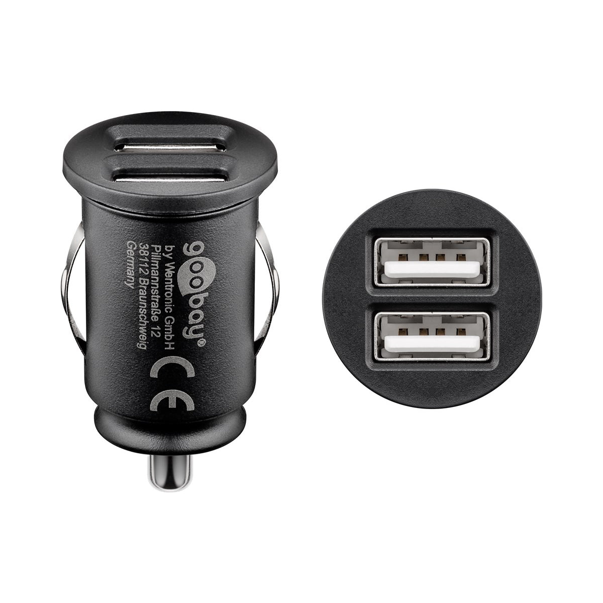 Goobay Dual-USB 12 W Car Charger
