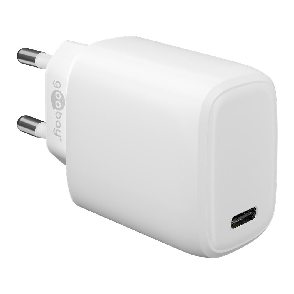 Goobay USB-C Power Delivery (PD) 20w Fast Charger - White