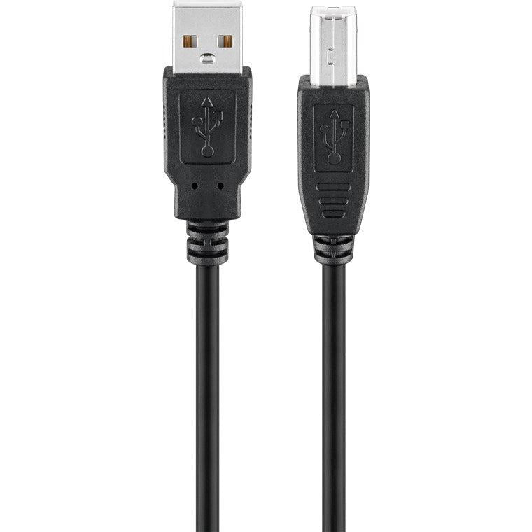 Goobay USB 2.0 Hi-Speed 3m Printer Cable - Black