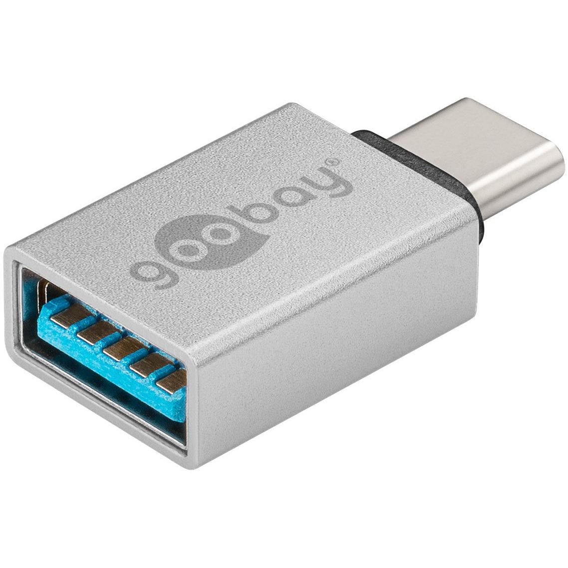 Goobay USB-C to USB A OTG SuperSpeed Adapter - Silver