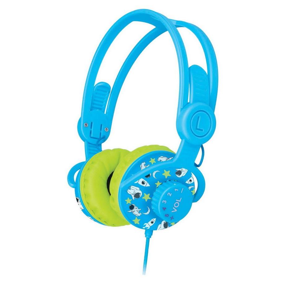 SonicGear Kinder 2 Child-Safe Stereo Headphones - Blue/Green