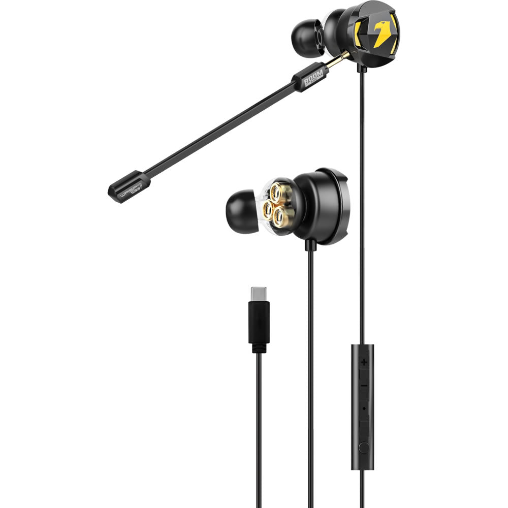 Armaggeddon Wasp-7 Type-C Gaming Earphones with Detachable Mic