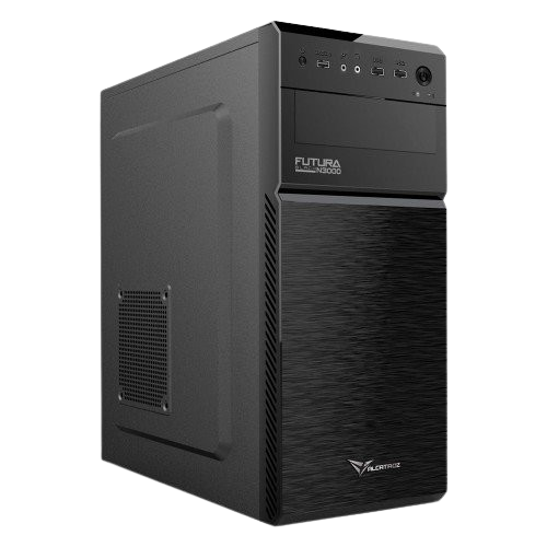 Alcatroz Futura Black N3000 ATX Case with Magnum Pro 225 PSU - Black