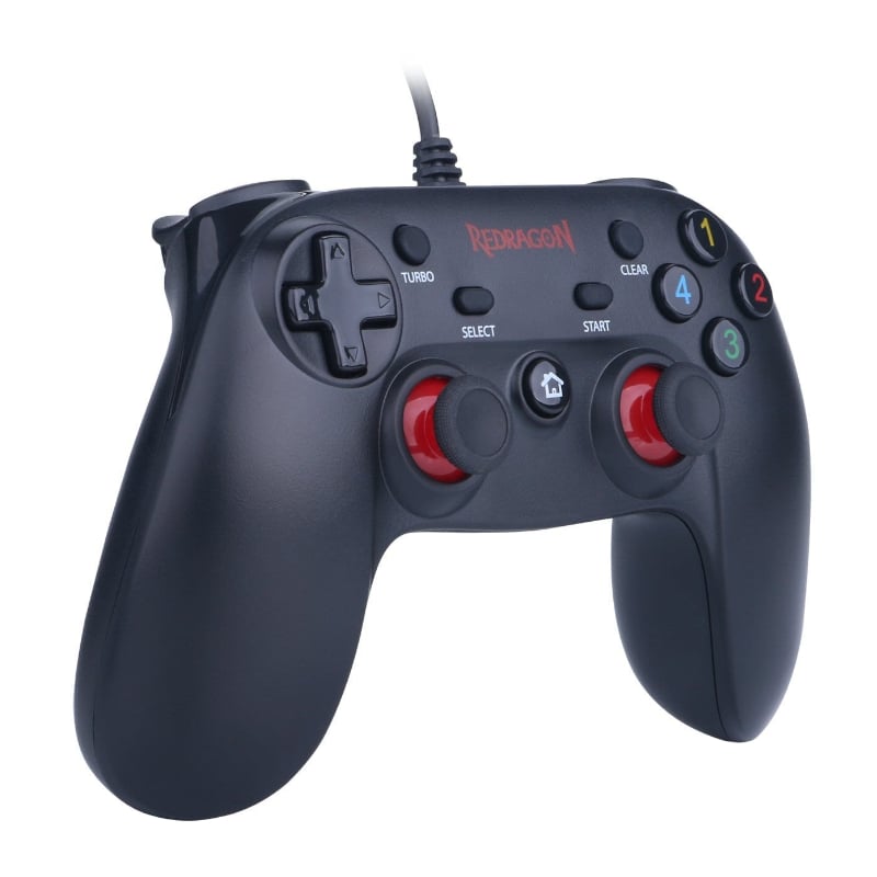 Redragon SATURN Wired X/D-input(Digital/Analog) PC Controller Black