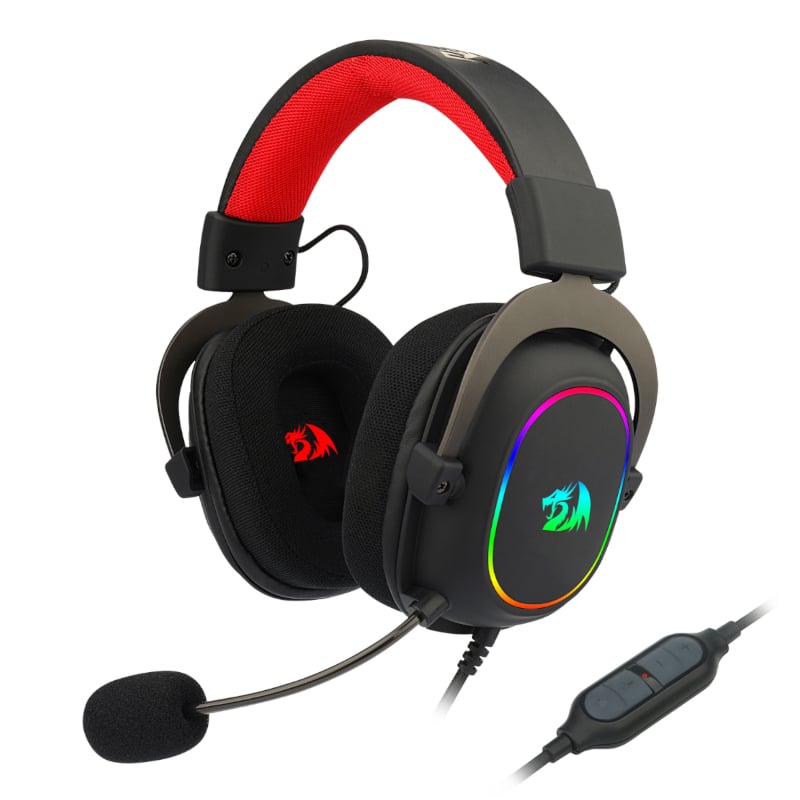 Redragon Over-Ear ZEUS-X USB RGB Gaming Headset - Black