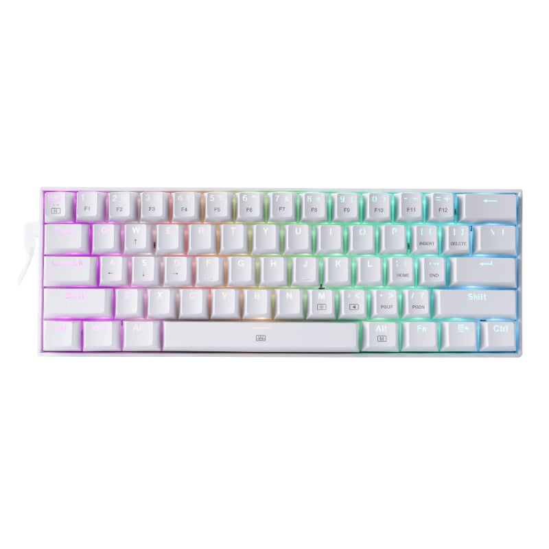 Redragon DRAGONBORN Wired Mechanical Keyboard RGB 67Key Design - White