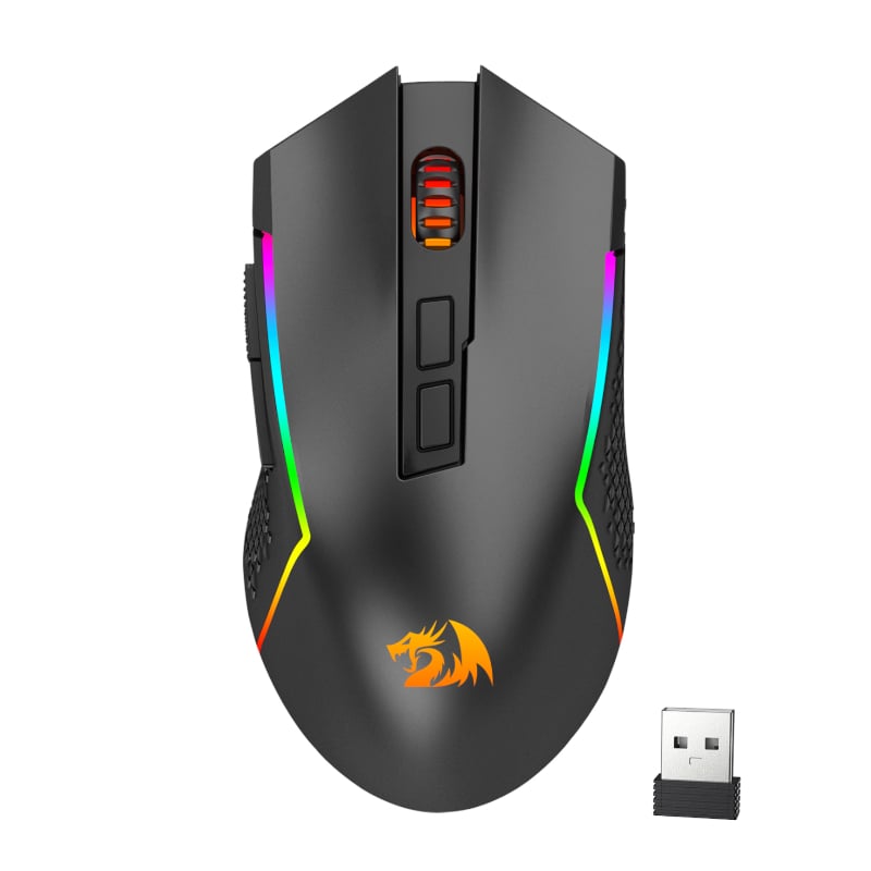 Redragon Trident Pro 8000DPI RGB Gaming Mouse - Black