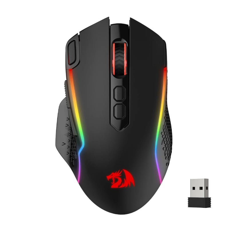 Redragon Taipan Pro 10000DPI RGB Wireless Gaming Mouse - Black