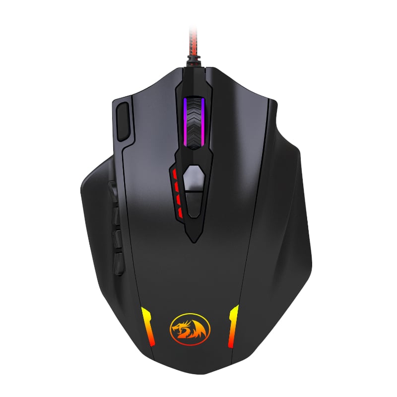 Redragon IMPACT 12400DPI MMO Gaming Mouse - Black