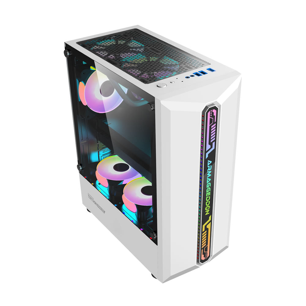 Armaggeddon Tritron Pro 300 ATX Gaming Case with 3x ARGB Fans