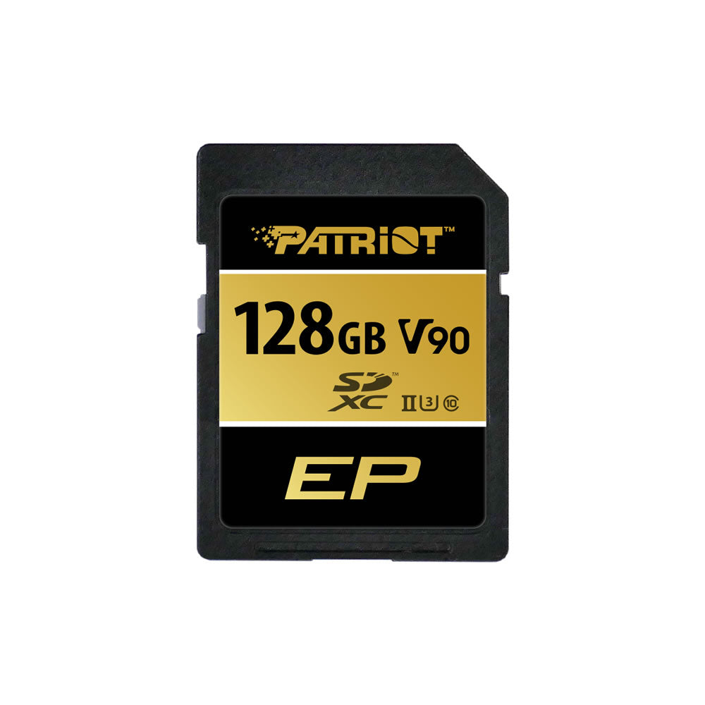 Patriot V90 128GB SDXC UHS-II U3 Class 10 SD Card
