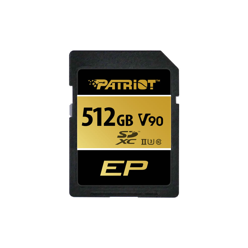 Patriot V90 512GB SDXC UHS-II U3 Class 10 SD Card