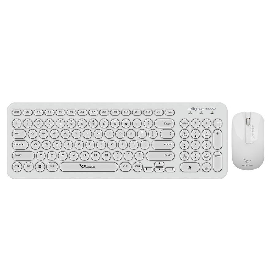 Alcatroz A2000 Jellybean Wireless Keyboard and Mouse Combo