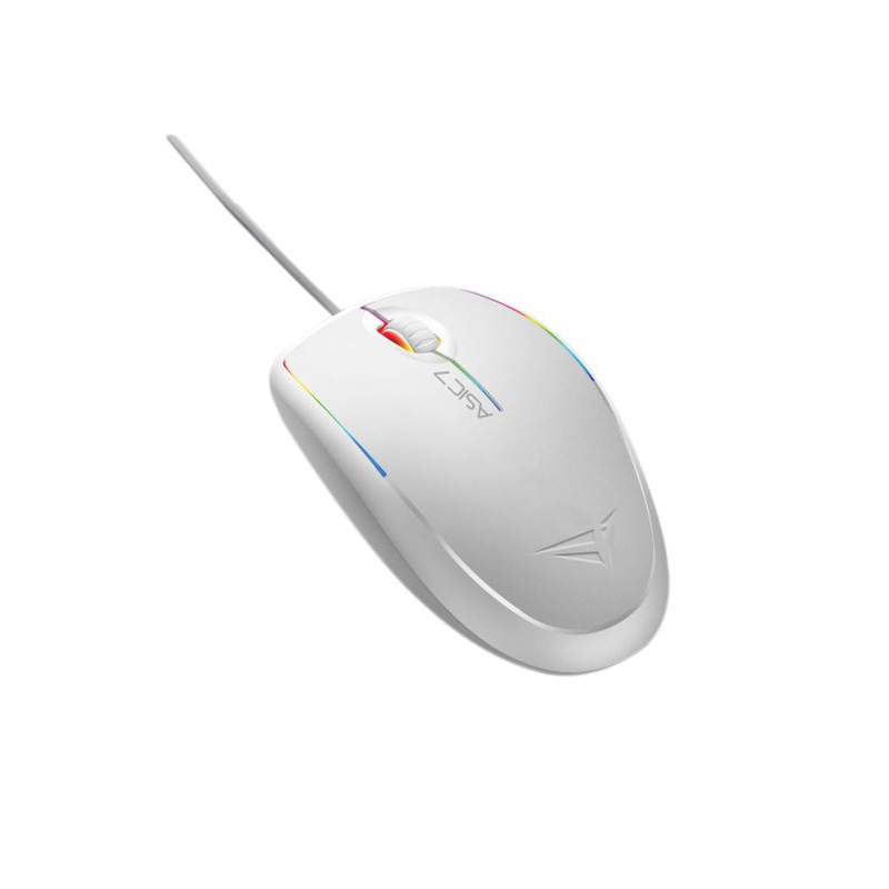 Alcatroz Asic 7 RGB FX Wired USB Mouse - White