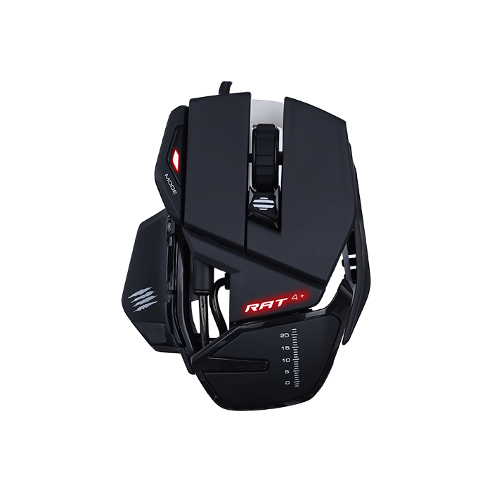 Mad Catz R.A.T. 4+ Wired Optical Gaming Mouse - Black