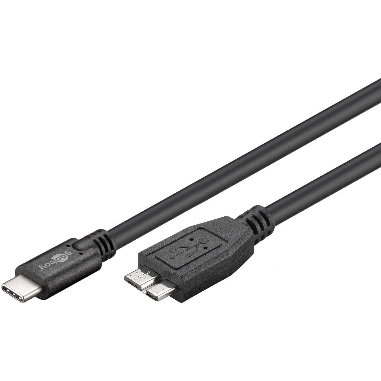 Goobay USB-C to Micro-B 3.0 1m Cable - Black