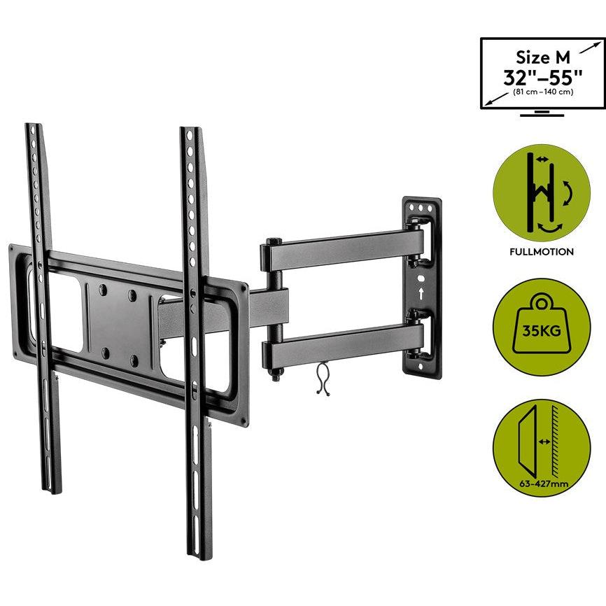 Goobay TV wall mount Basic FULLMOTION (M) for TVs from 32" to 55"