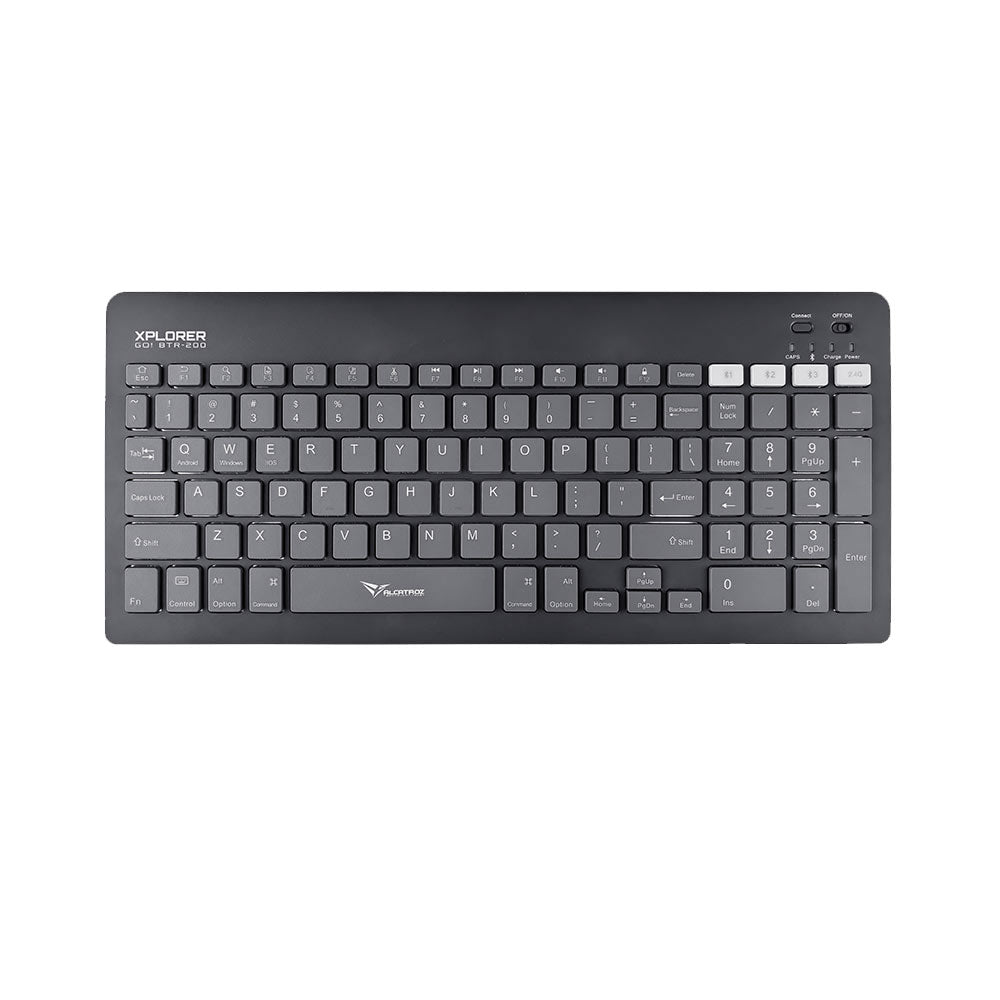 Alcatroz Xplorer Go! BTR-200 Bluetooth and Wireless Keyboard