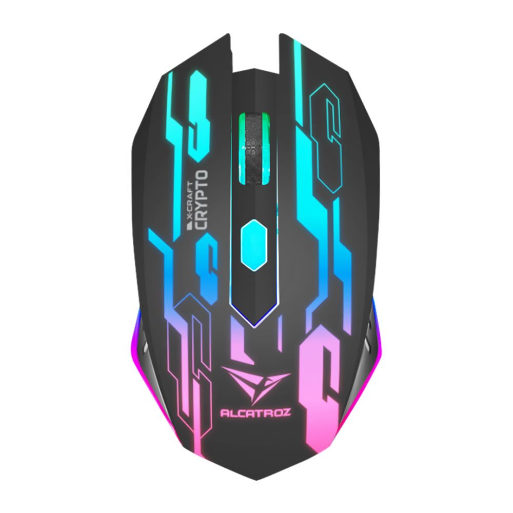 Alcatroz X-Craft Classic Wired Gaming Mouse - Crypto