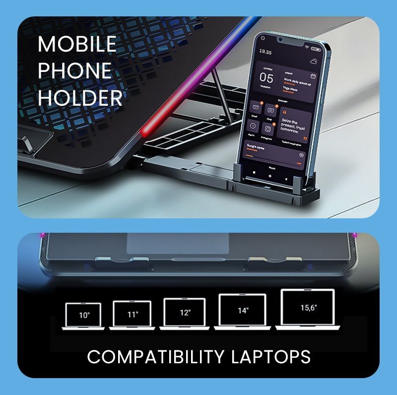 Alcatroz Vendaval S6 RGB Notebook Cooler